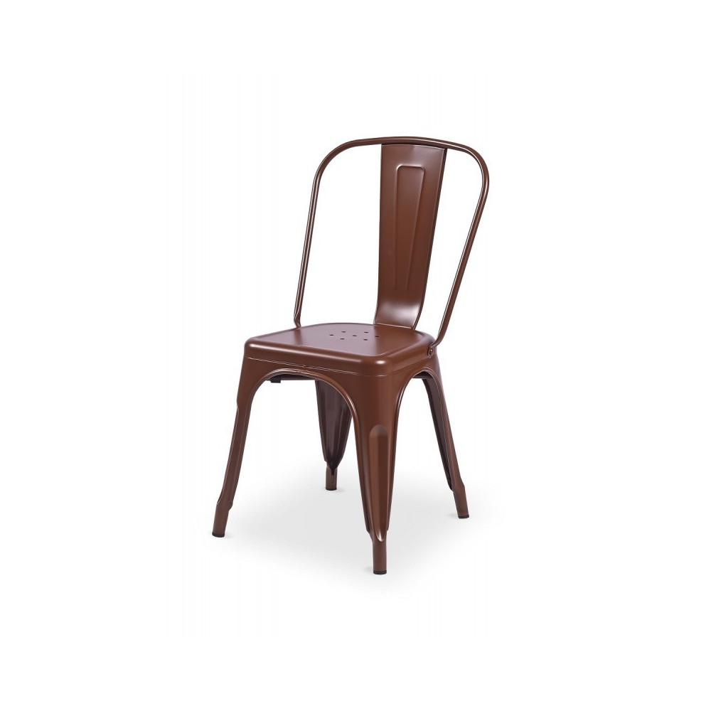 Chaise de café marron