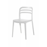 Chaise de bistrot blanche