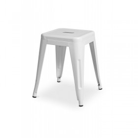 Tabouret de café blanc