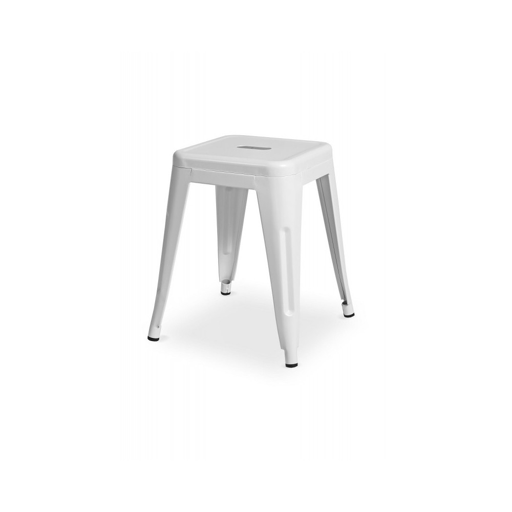 Tabouret de café blanc