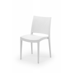 Chaise de bistrot blanche