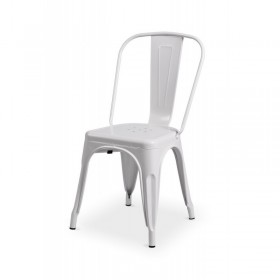 Chaise de café blanche