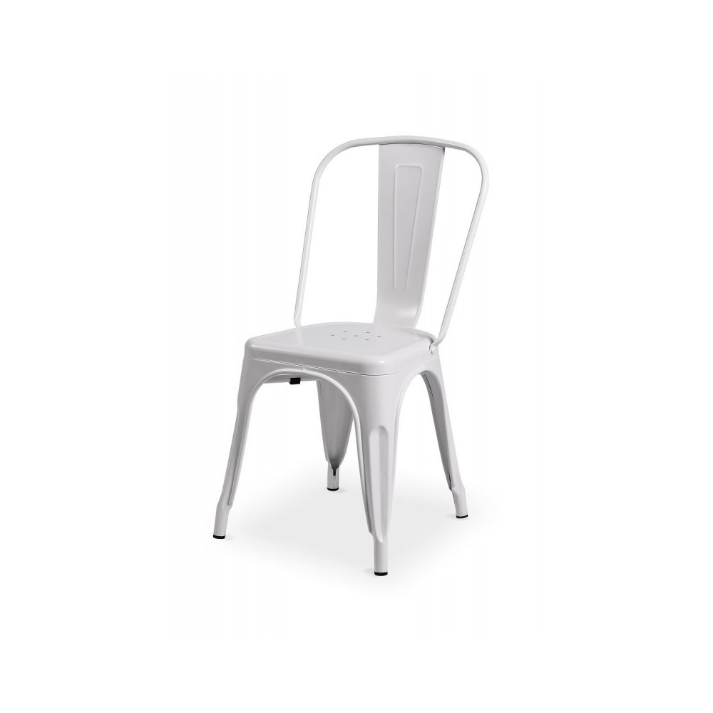 Chaise de café blanche