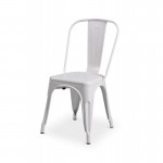 Chaise de café blanche