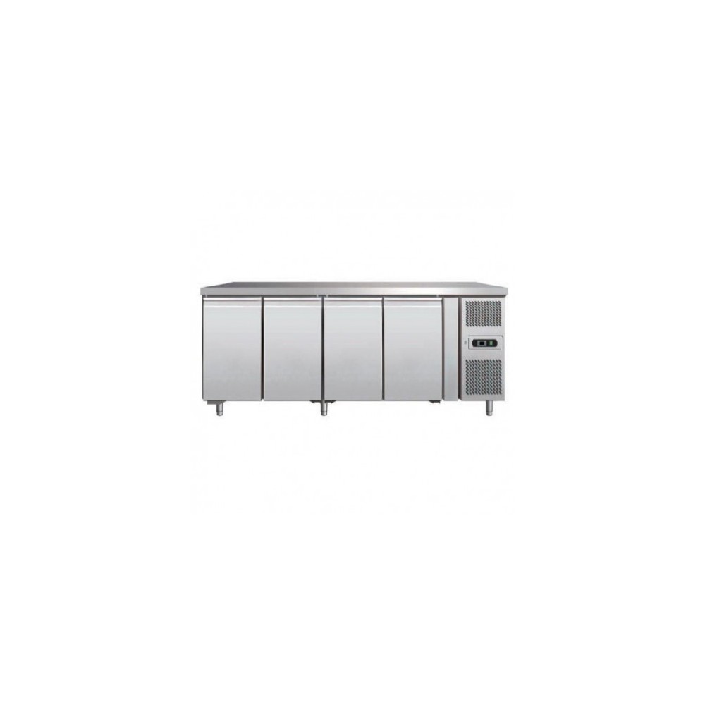 Table réfrigérée positive - ECO - Garantie 1 an - 480 L - 4 portes - 2230 (L) x 600 (P) - Classe T Table réfrigérée positive - ECO - Garantie 1 an - 480 L - 4 portes - 2230 (L) x 600 (P) - Classe T