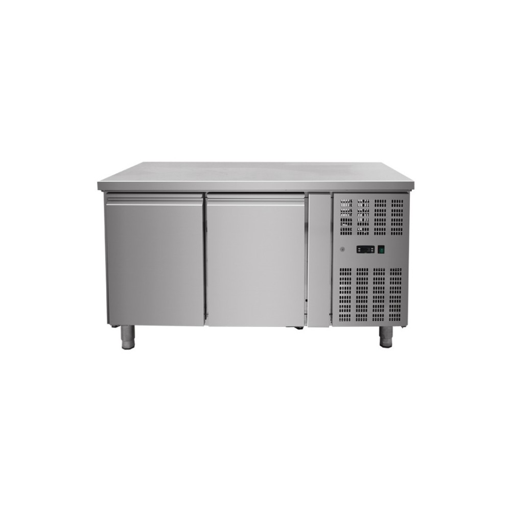 Table réfrigérée positive - GN 1/1 - ECO - Garantie 1 an - 260 L - 2 portes - 1360 (L) x 700 (P) - Classe T Table réfrigérée positive - GN 1/1 - ECO - Garantie 1 an - 260 L - 2 portes - 1360 (L) x 700 (P) - Classe T