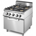 Fourneau 4 feux gaz sur four GN1/1