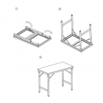 Table inox 600x600