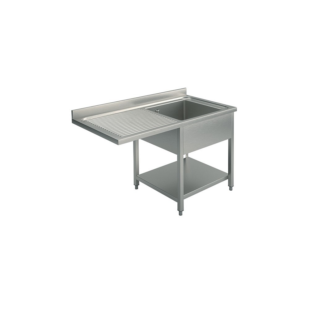 Plonge inox - AISI 304 - 1200 (L) x 700 (P) x 850 (H) mm Plonge inox - AISI 304 - 1200 (L) x 700 (P) x 850 (H) mm