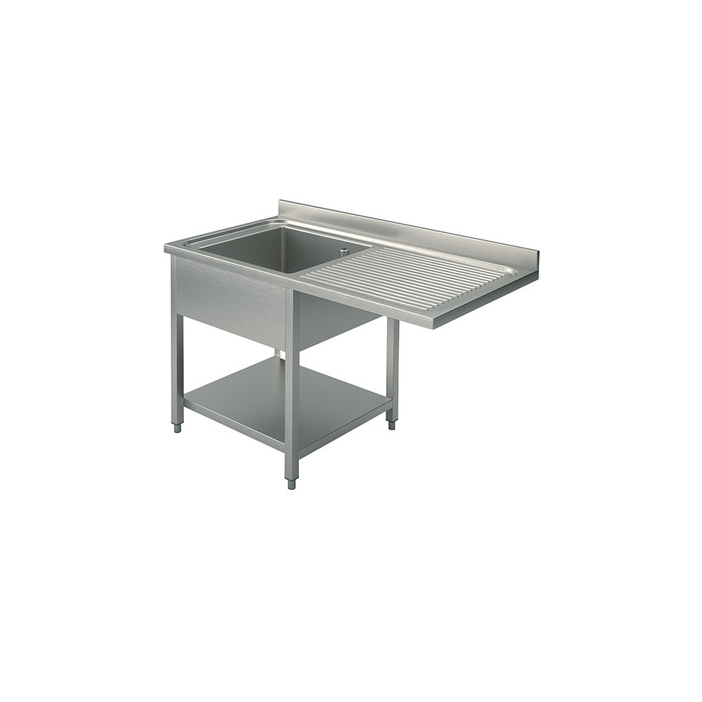 Plonge inox - AISI 304 - 1400 (L) x 700 (P) x 850 (H) mm Plonge inox - AISI 304 - 1400 (L) x 700 (P) x 850 (H) mm