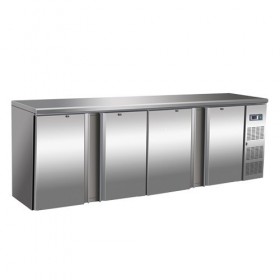 Arriere-bar  2 portes, 290 litres inox