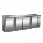 Arriere-bar  2 portes, 290 litres inox