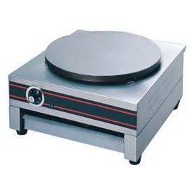 Crêpière éléctrique professionnel 230v simple 40cm diametre GGM sur chassis