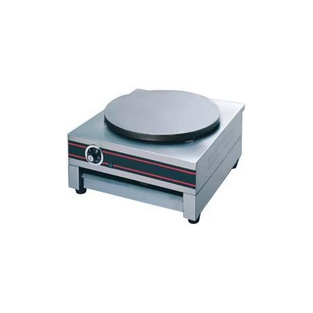 Crêpière éléctrique professionnel 230v simple 40cm diametre GGM sur chassis