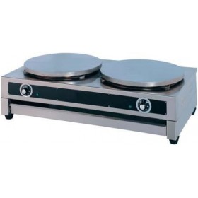 Crêpière éléctrique professionnel 230v double 40cm diametre