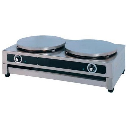 Crêpière éléctrique professionnel 230v double 40cm diametre