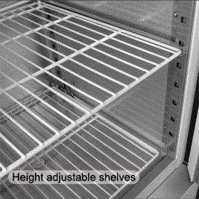 Armoire réfrigérée positive - GN 2/1 - Paiement 4X - 1200 L. - Inox - Garantie 2 ans - Classe N