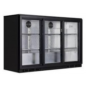 Arrière-bar réfrigéré - 3 portes vitrées coulissantes - 335 litres - Garantie 2 ans - Classe N