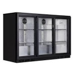 Arrière-bar réfrigéré - 3 portes vitrées coulissantes - 335 litres - Garantie 2 ans - Classe N