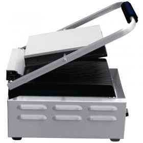 Grill Panini nervure professionnel HENDI simple acier
