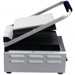 Grill Panini nervure professionnel HENDI simple acier