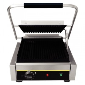 Grill Panini nervure professionnel  simple acier