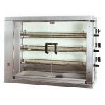 Rôtissoire à poulets gaz, 3 broches/ 18 poulets