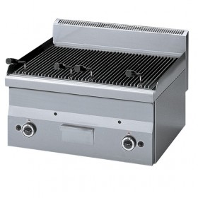 Grill pierre de lave gaz, grille de cuisson en fonte -Top-