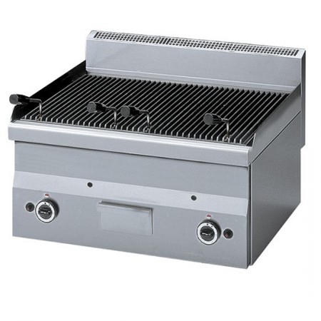 Grill pierre de lave gaz, grille de cuisson en fonte -Top-