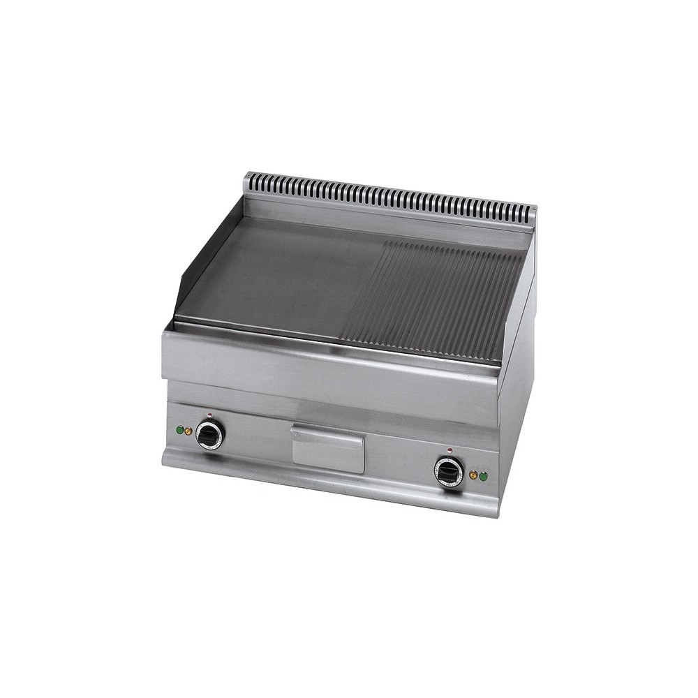 Plaque de cuisson gaz 1/2 lisse et 1/2 rainurée -Top- Plaque de cuisson gaz 1/2 lisse et 1/2 rainurée -Top-