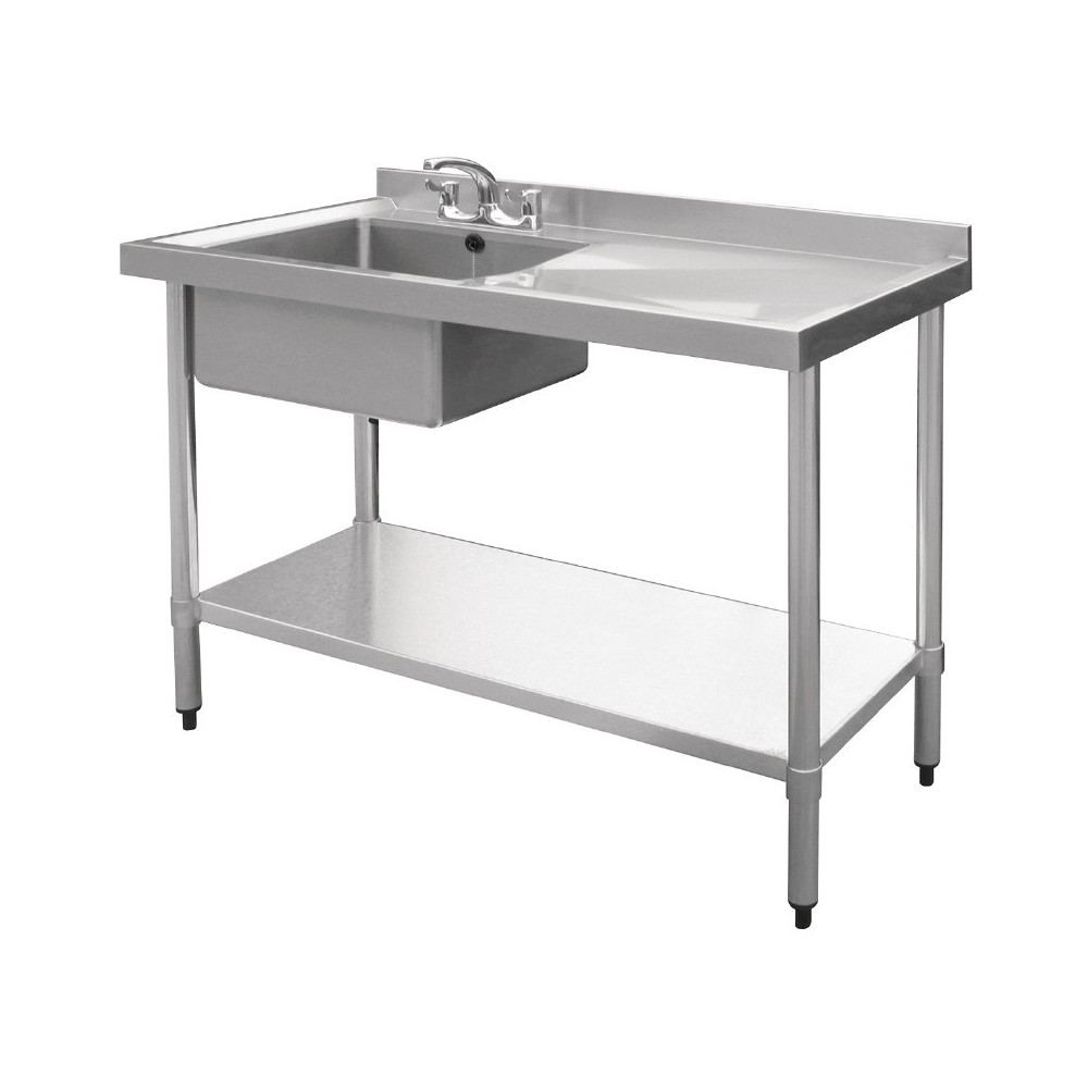 Plonge inox -Paiement 4X- AISI 304 - 1000 (L) x 600 (P) x 900 (H) mm Plonge inox -Paiement 4X- AISI 304 - 1000 (L) x 600 (P) x 900 (H) mm