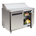 Saladette  refrigeree 2 portes GN 1/1, 405 litres