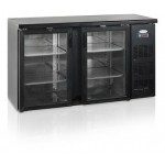 Arrière-bar réfrigéré - 2 portes vitrées battantes - 350 litres - Garantie 2 ans - Classe N