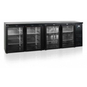 Arrière-bar réfrigéré - 4 portes vitrées coulissantes - 698 litres - Classe N