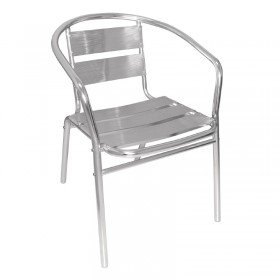 Fauteuils empilables en aluminium