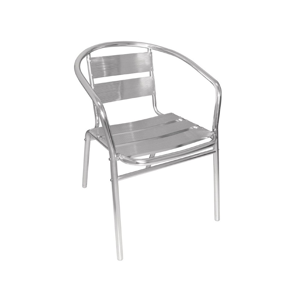 Fauteuils empilables en aluminium