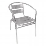 Fauteuils empilables en aluminium