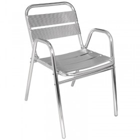 Fauteuils empilables en aluminium