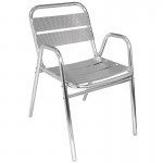 Fauteuils empilables en aluminium