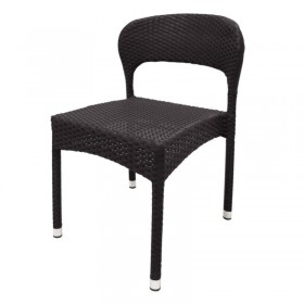 Chaises en rotin café 