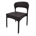 Chaises en rotin café 