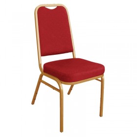 Chaises rouge de banquet et hotel