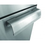 Friteuse monobloc à gaz  2*14 litres sur socle