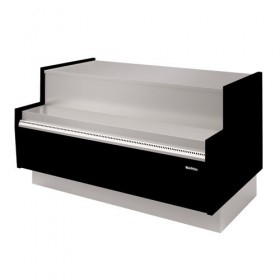 Meuble caisse à pâtisserie  blanc/noire