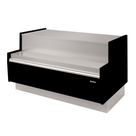 Meuble caisse à pâtisserie  blanc/noire