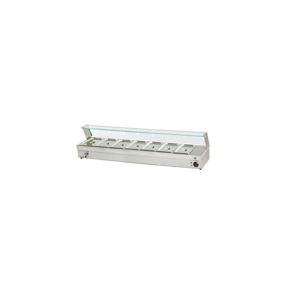 Vitrine bain marie pour poulets 5 GN1/3 Vitrine bain marie pour poulets 5 GN1/3