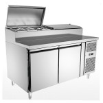 Meuble pizza - ECO - 390 L. - 4 x GN 1/3 + 2 x GN 1/2 - Sur roulettes - 600 x 400 - Paiement 4X - Classe T