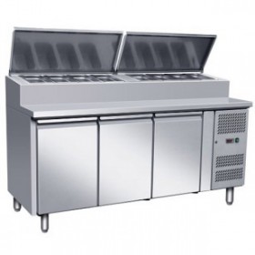 Meuble pizza - ECO - 540 L. - 10 x GN 1/3 - Sur roulettes - 600 x 400  - Classe T