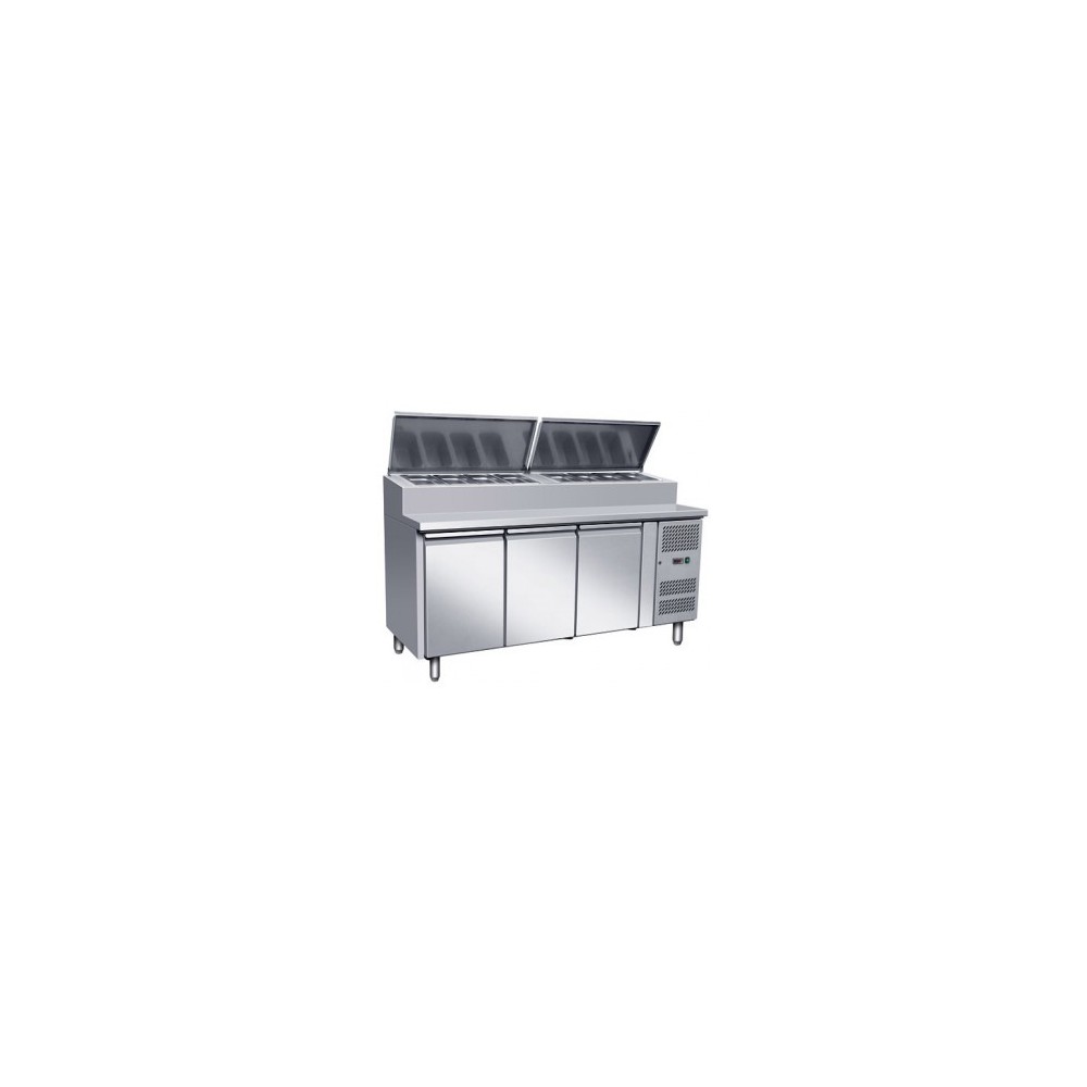 Meuble pizza - ECO - 540 L. - 10 x GN 1/3 - Sur roulettes - 600 x 400 - Classe T Meuble pizza - ECO - 540 L. - 10 x GN 1/3 - Sur roulettes - 600 x 400 - Classe T