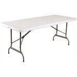 Table pliable blanche